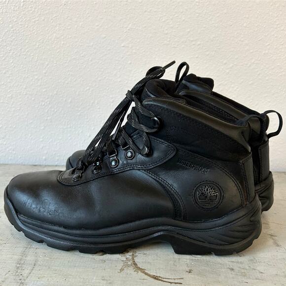 Timberland Flume Waterproof Black Hiking Boots 7.5 Leather Outdoor Trail Boots main image 10